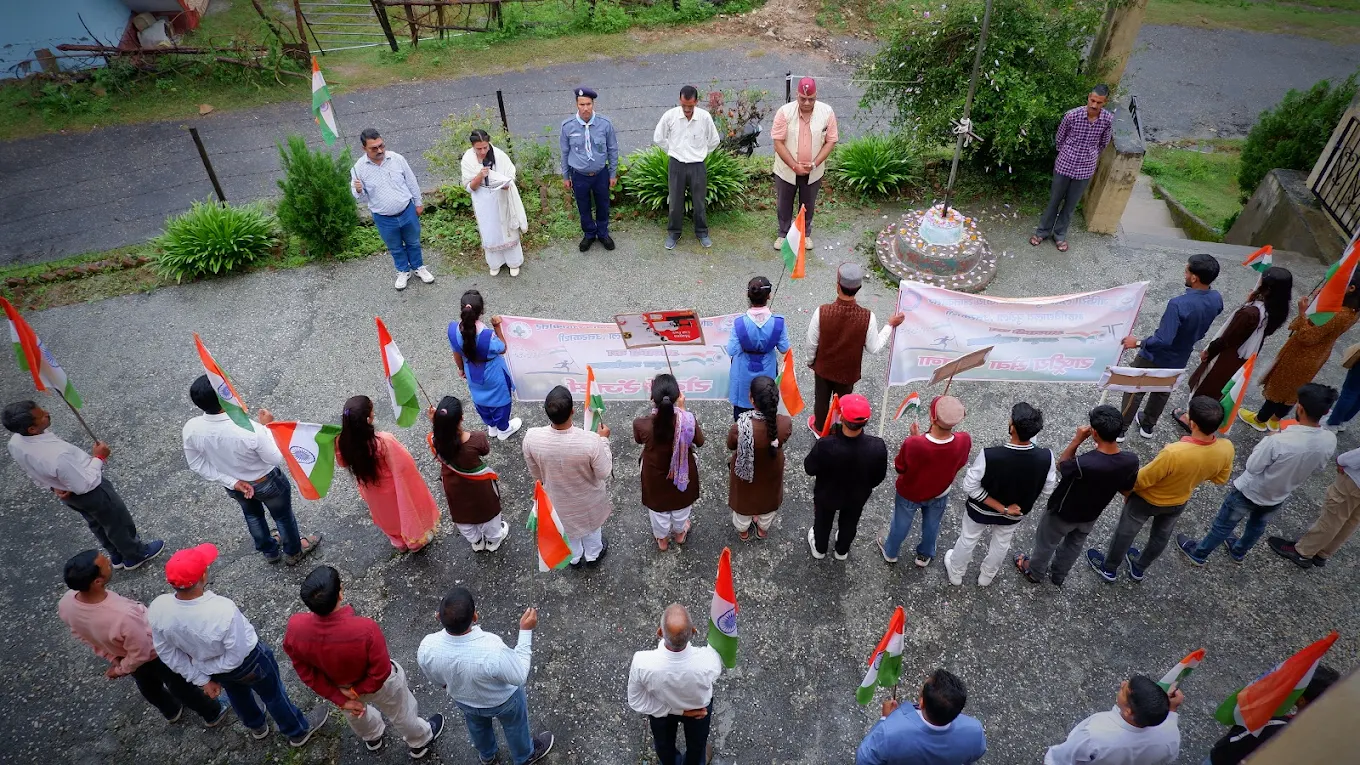 Flag hoisting ceremony